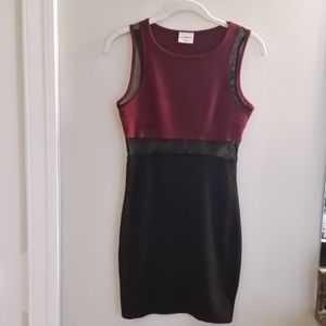 LA Hearts body con mini dress with mesh detail